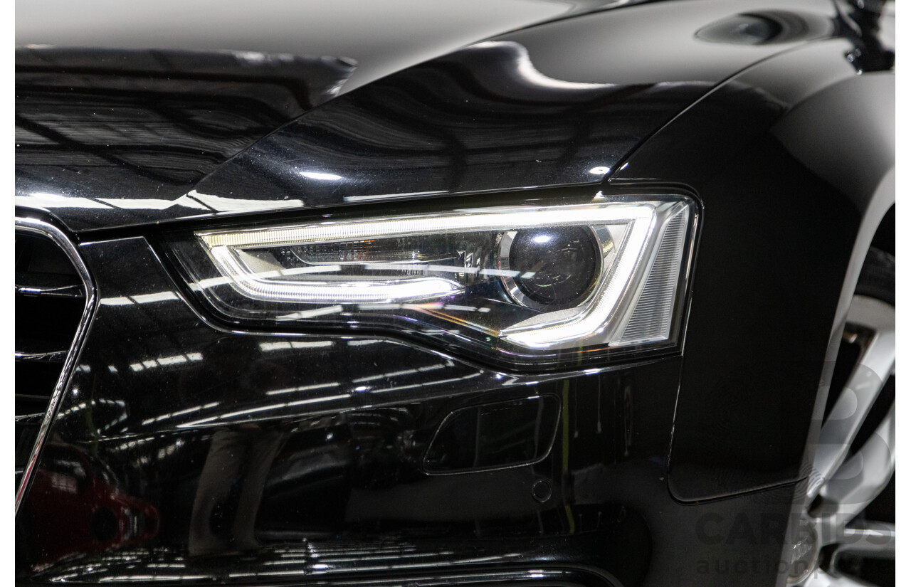10/2015 Audi A5 Sportback 2.0 TFSI Quattro (AWD) 8T MY16 5d Hatchback Mythos Black Metallic Turbo 2.0L