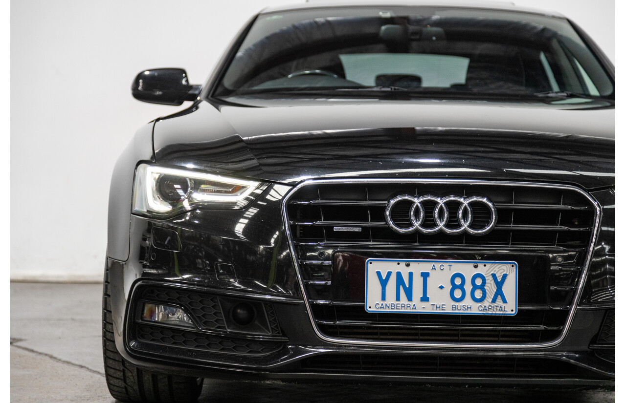 10/2015 Audi A5 Sportback 2.0 TFSI Quattro (AWD) 8T MY16 5d Hatchback Mythos Black Metallic Turbo 2.0L