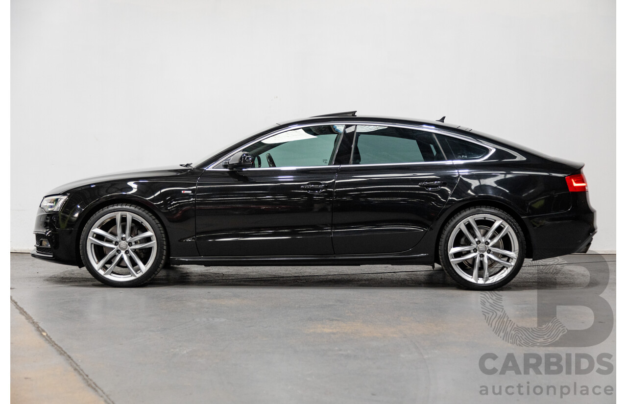 10/2015 Audi A5 Sportback 2.0 TFSI Quattro (AWD) 8T MY16 5d Hatchback Mythos Black Metallic Turbo 2.0L