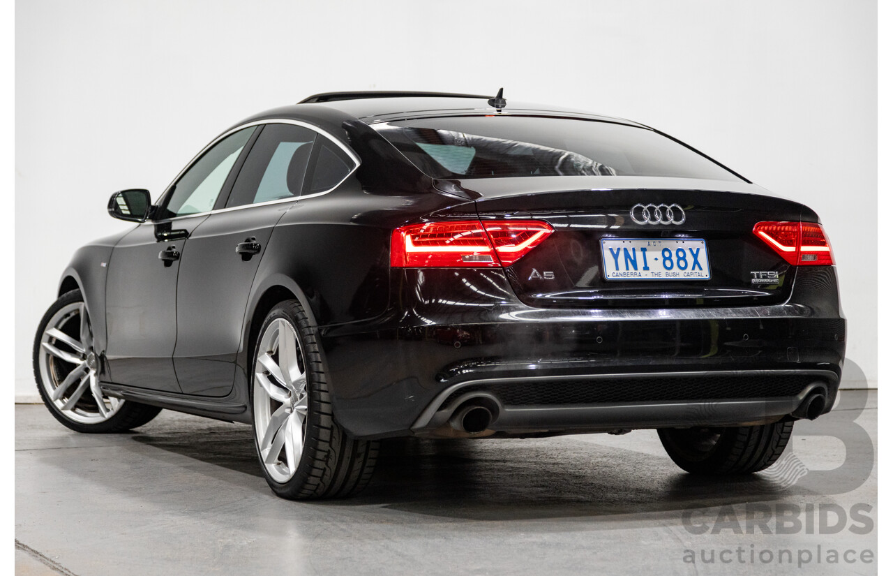 10/2015 Audi A5 Sportback 2.0 TFSI Quattro (AWD) 8T MY16 5d Hatchback Mythos Black Metallic Turbo 2.0L
