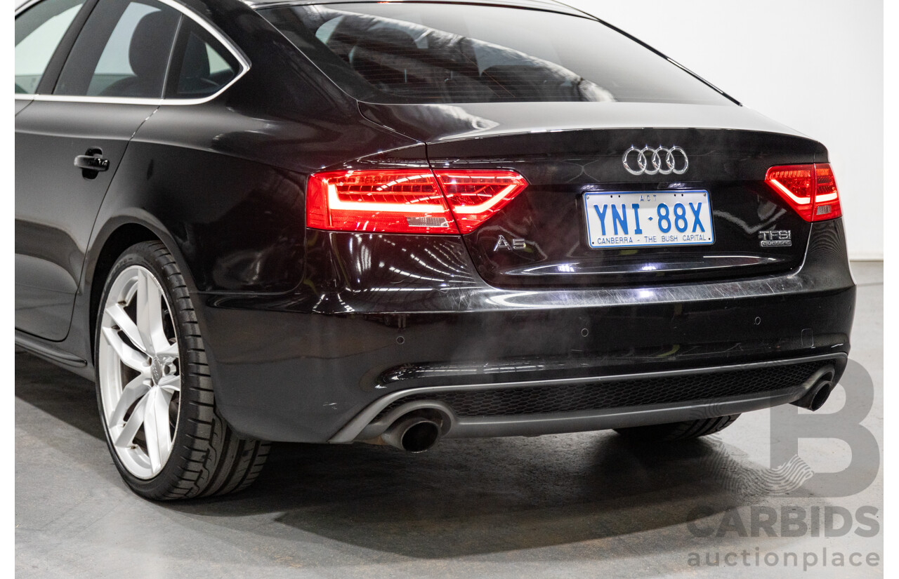 10/2015 Audi A5 Sportback 2.0 TFSI Quattro (AWD) 8T MY16 5d Hatchback Mythos Black Metallic Turbo 2.0L