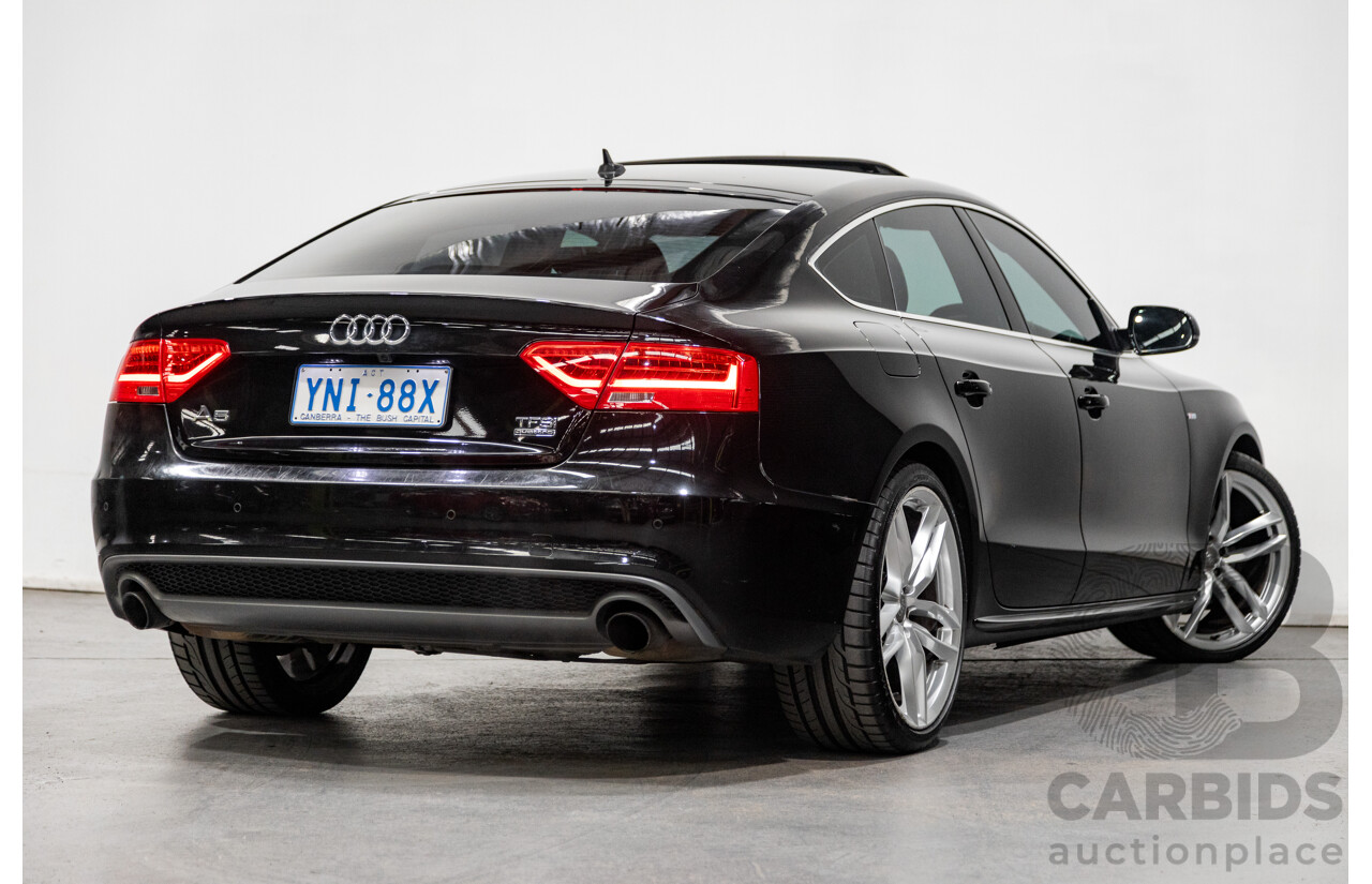 10/2015 Audi A5 Sportback 2.0 TFSI Quattro (AWD) 8T MY16 5d Hatchback Mythos Black Metallic Turbo 2.0L