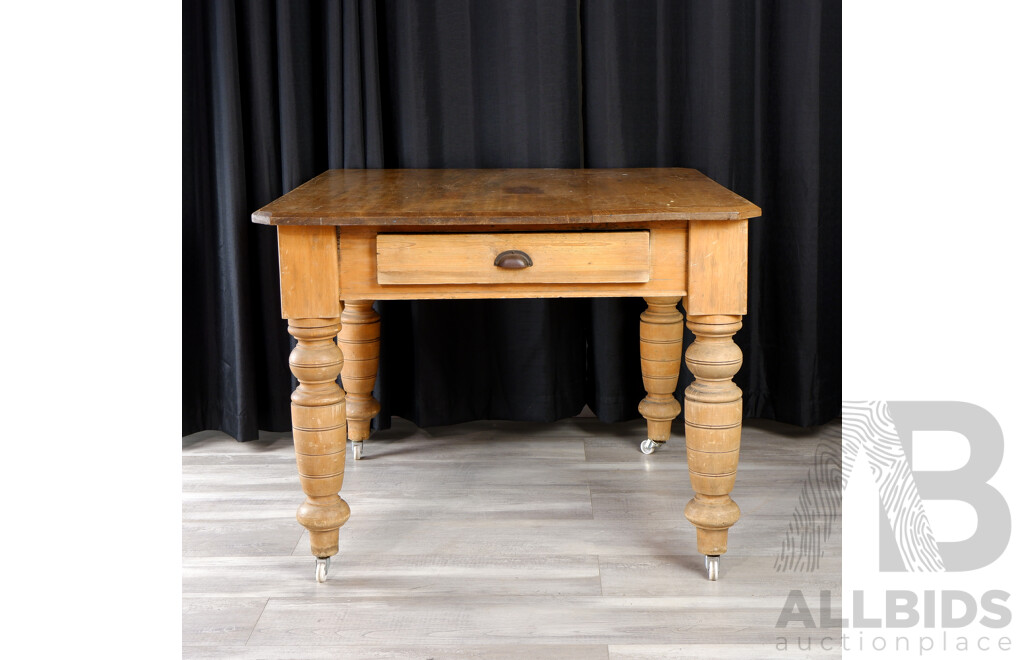 Victorian Kauri Pine Kitchen Table