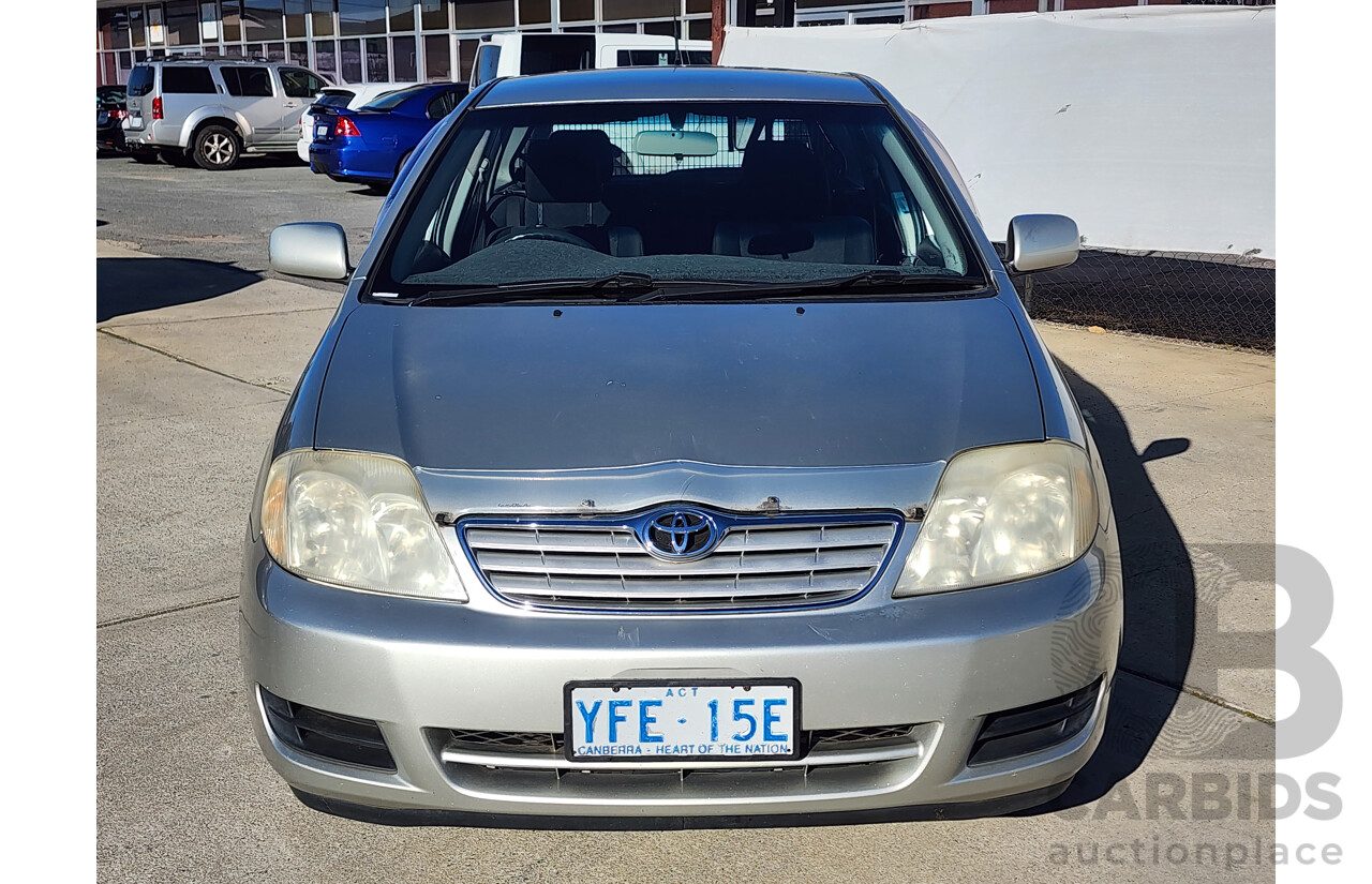 11/2004 Toyota Corolla ASCENT FWD ZZE122R 4D Wagon Silver 1.8L