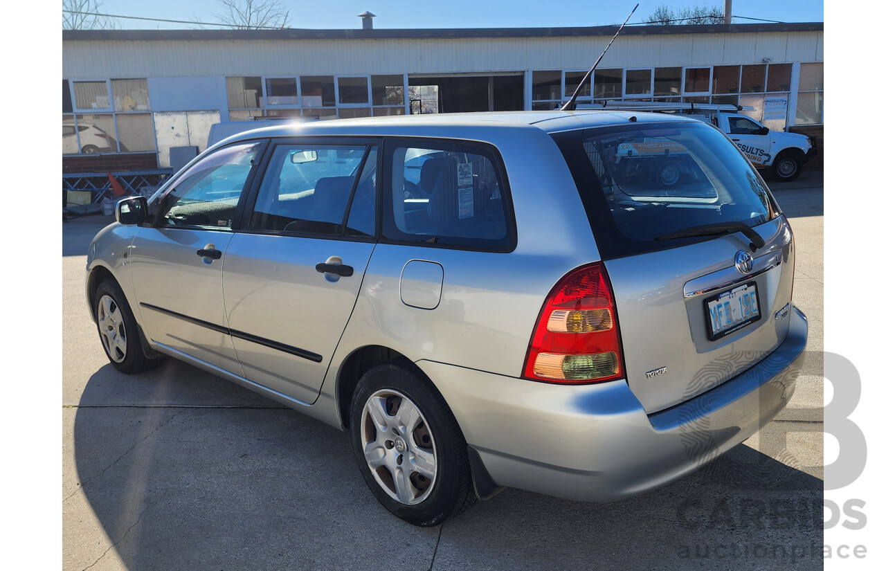 11/2004 Toyota Corolla ASCENT FWD ZZE122R 4D Wagon Silver 1.8L