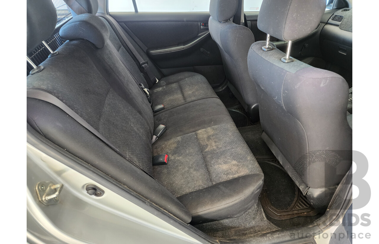 11/2004 Toyota Corolla ASCENT FWD ZZE122R 4D Wagon Silver 1.8L