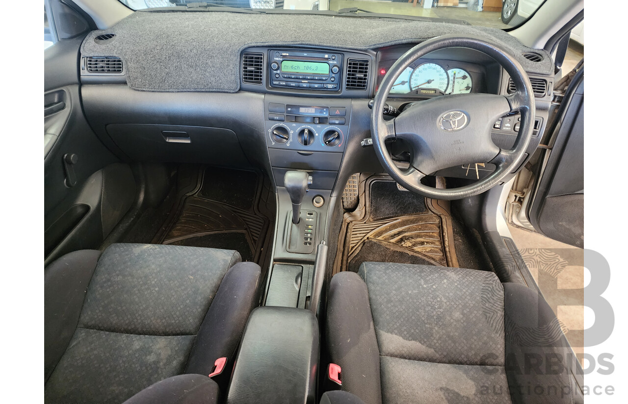 11/2004 Toyota Corolla ASCENT FWD ZZE122R 4D Wagon Silver 1.8L