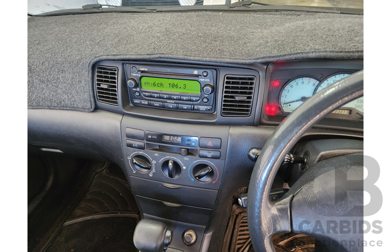 11/2004 Toyota Corolla ASCENT FWD ZZE122R 4D Wagon Silver 1.8L