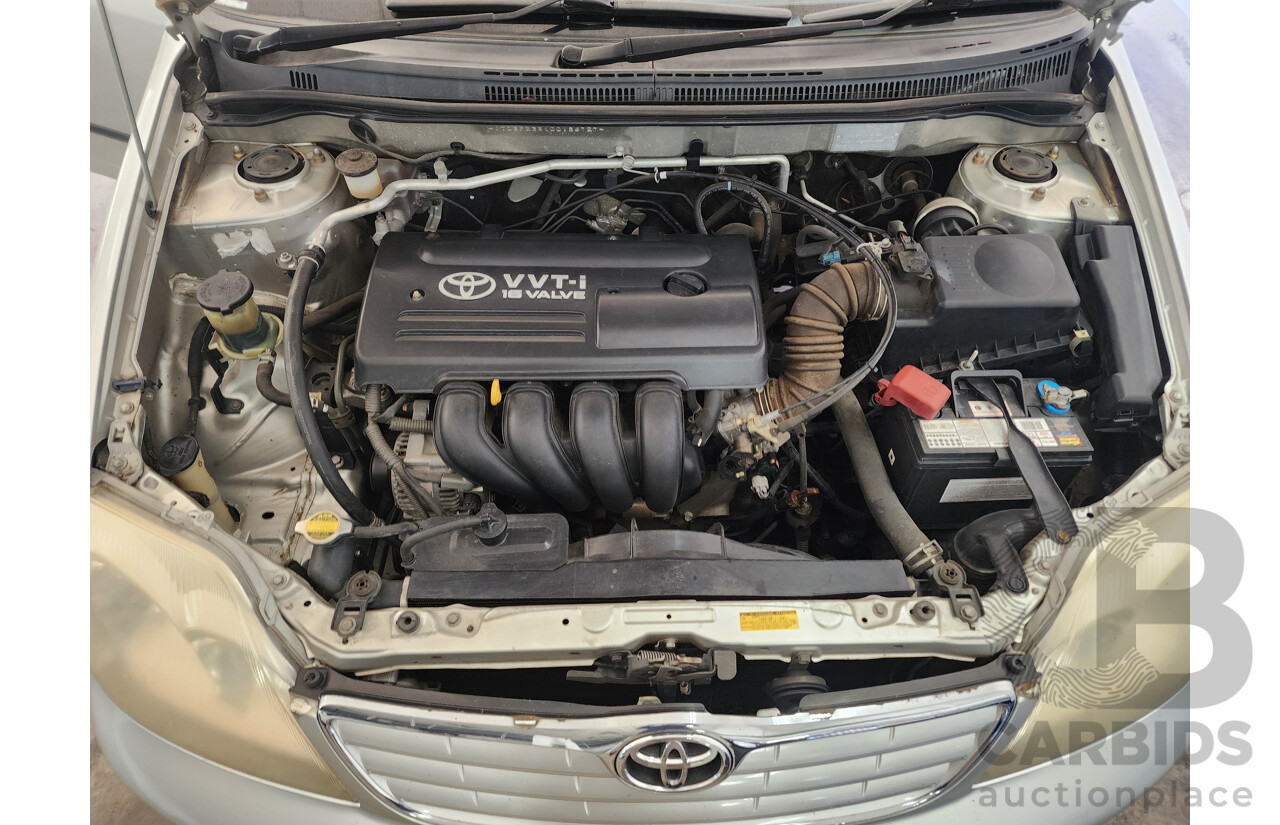 11/2004 Toyota Corolla ASCENT FWD ZZE122R 4D Wagon Silver 1.8L