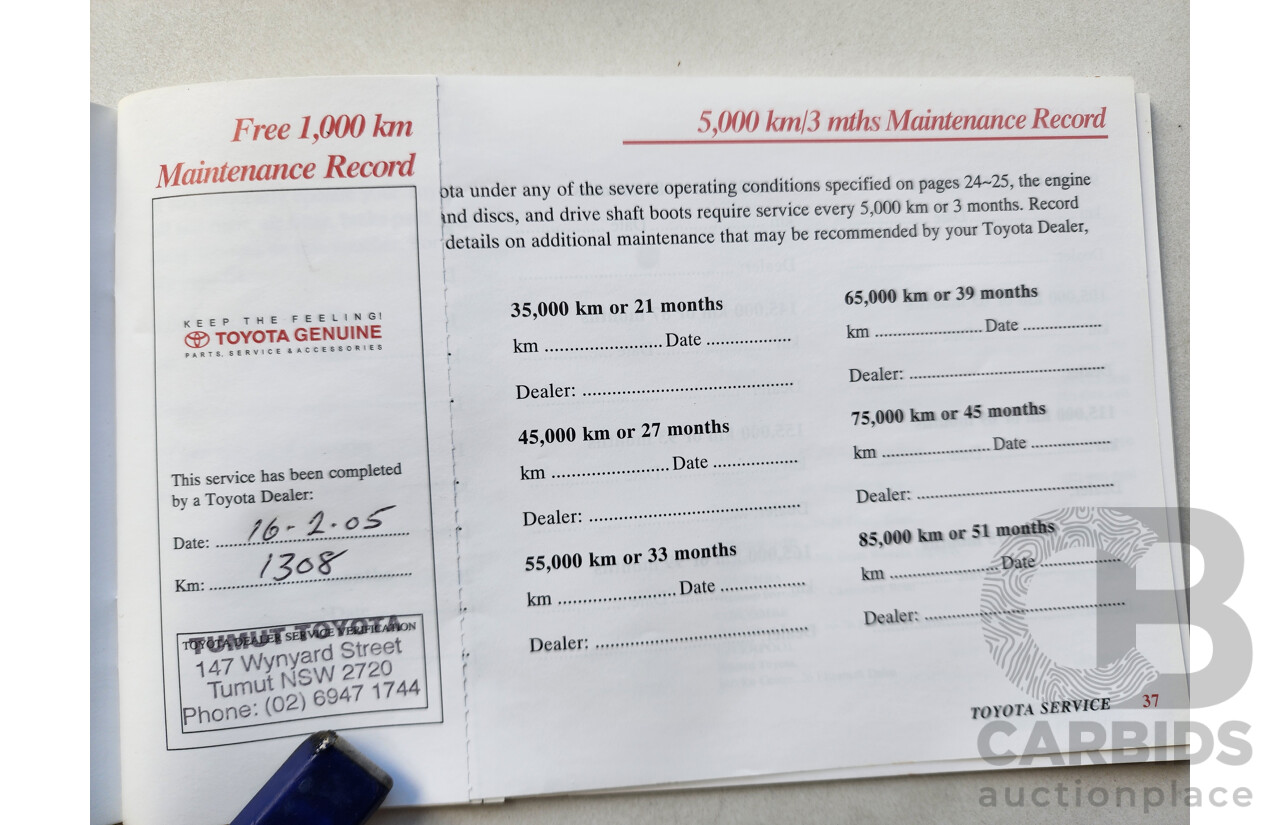 11/2004 Toyota Corolla ASCENT FWD ZZE122R 4D Wagon Silver 1.8L