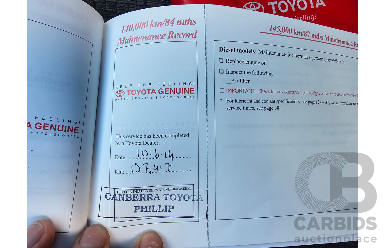 7/2004 Toyota Landcruiser Prado GXL (4x4) GRJ120R 4d Wagon White V6 4.0L - 7 Seater