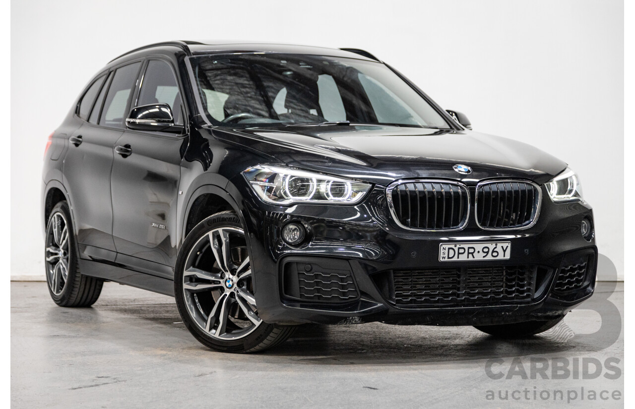 6/2017 BMW X1 Xdrive 25i (AWD) F48 4d Wagon Black Metallic Turbo 2.0L