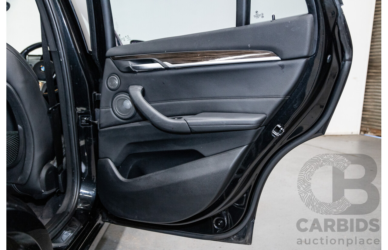 6/2017 BMW X1 Xdrive 25i (AWD) F48 4d Wagon Black Metallic Turbo 2.0L