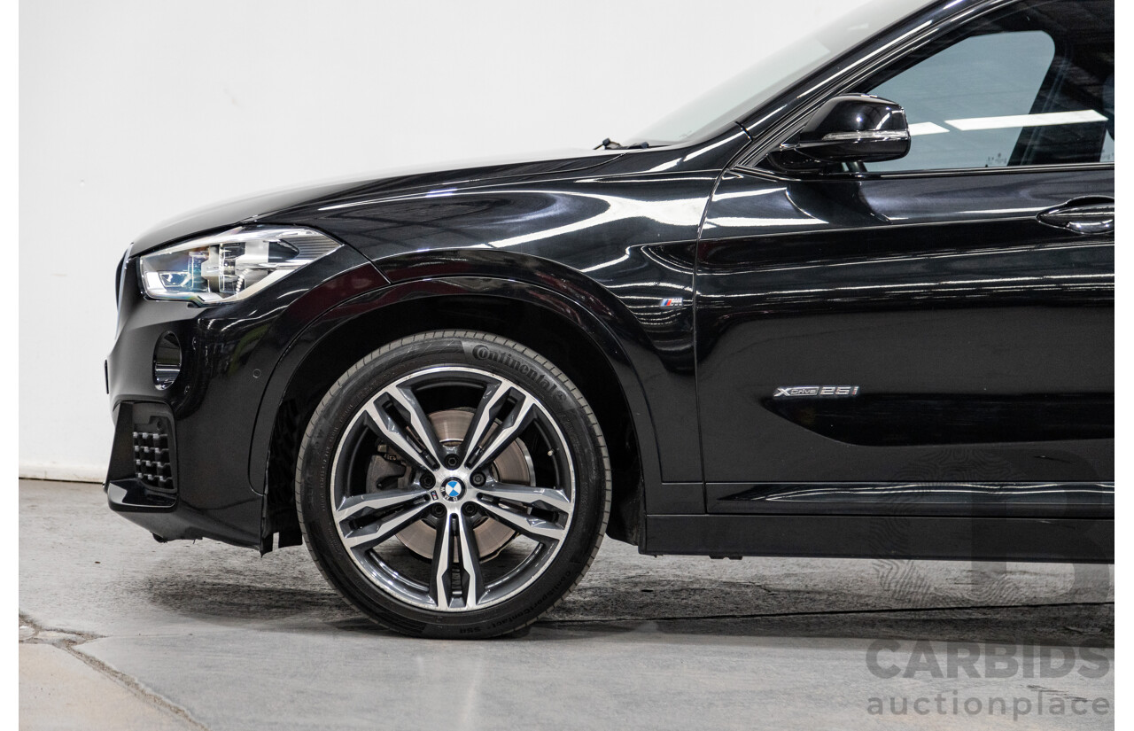 6/2017 BMW X1 Xdrive 25i (AWD) F48 4d Wagon Black Metallic Turbo 2.0L