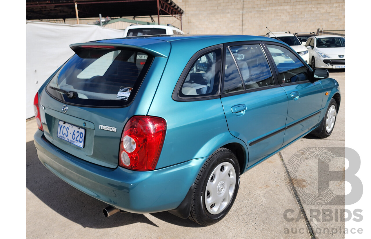11/2002 Mazda 323 ASTINA FWD  5D Hatchback Green 1.8L