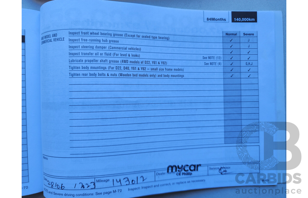 03/2014 Nissan X-Trail ST (FWD) FWD T32 4D Wagon White 2.0L