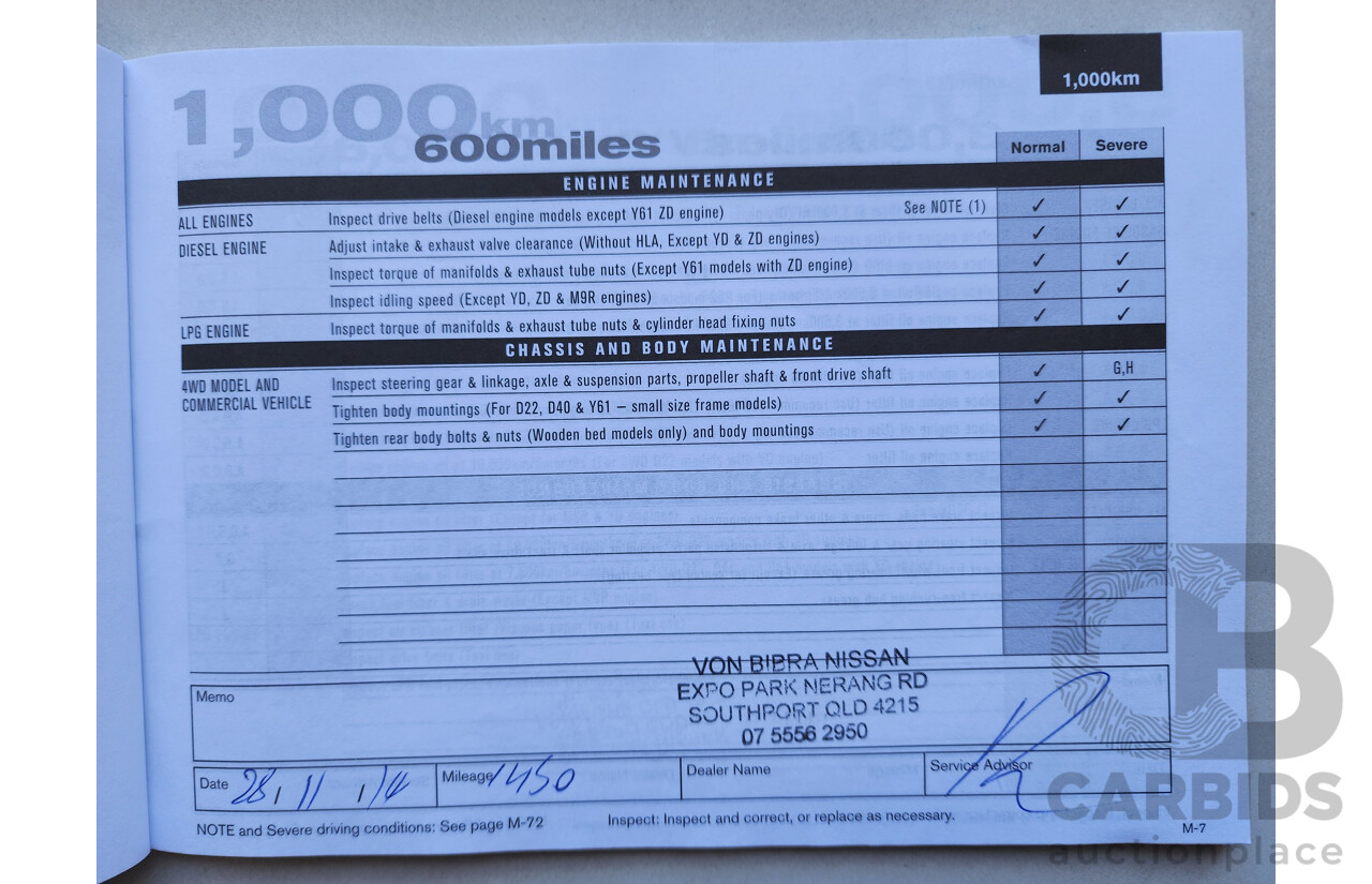 03/2014 Nissan X-Trail ST (FWD) FWD T32 4D Wagon White 2.0L