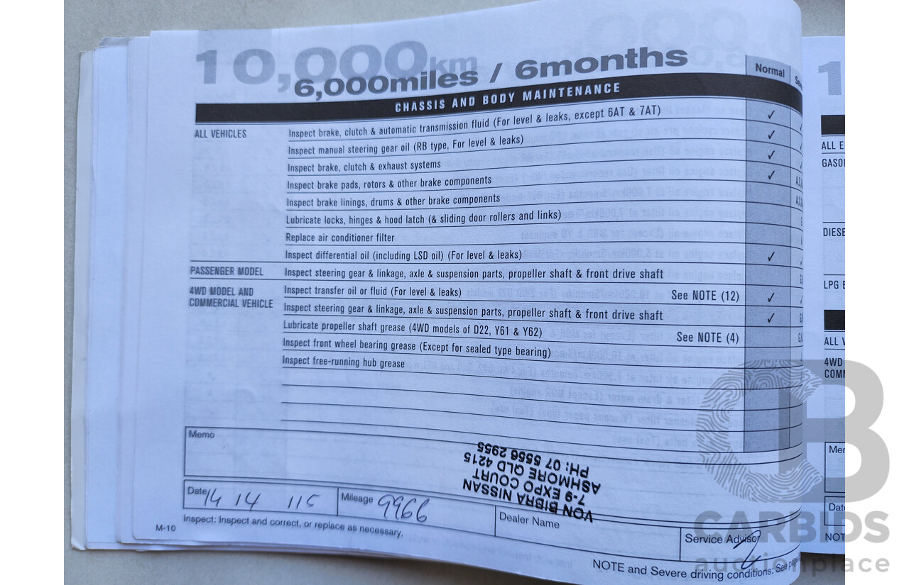 03/2014 Nissan X-Trail ST (FWD) FWD T32 4D Wagon White 2.0L