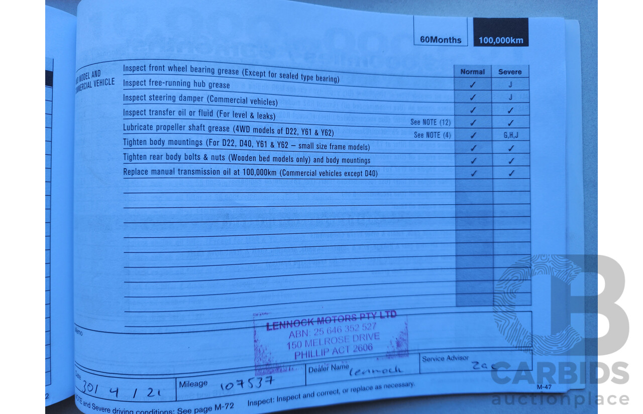 03/2014 Nissan X-Trail ST (FWD) FWD T32 4D Wagon White 2.0L