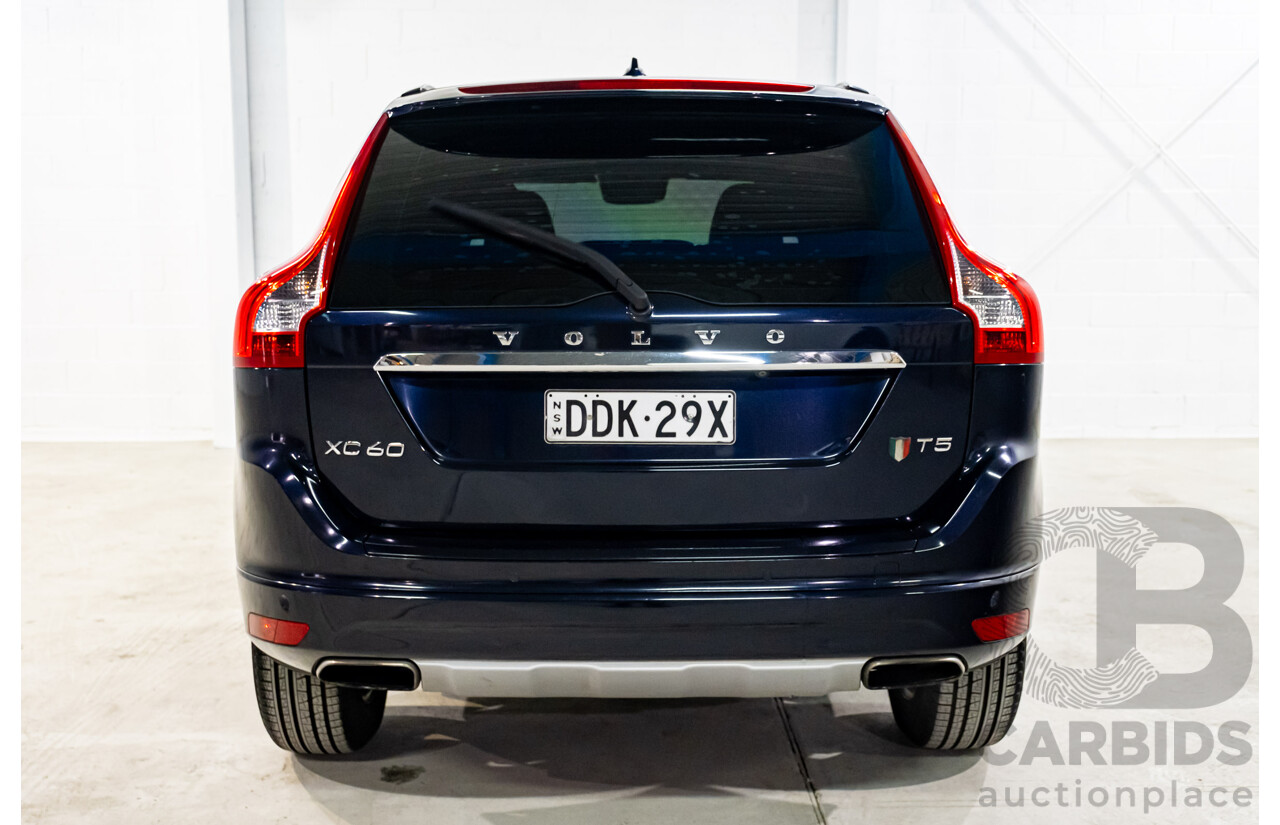 02/2016 Volvo XC60 T5 Luxury DZ MY16 4D Wagon Magic Blue Metallic Turbo 2.0L