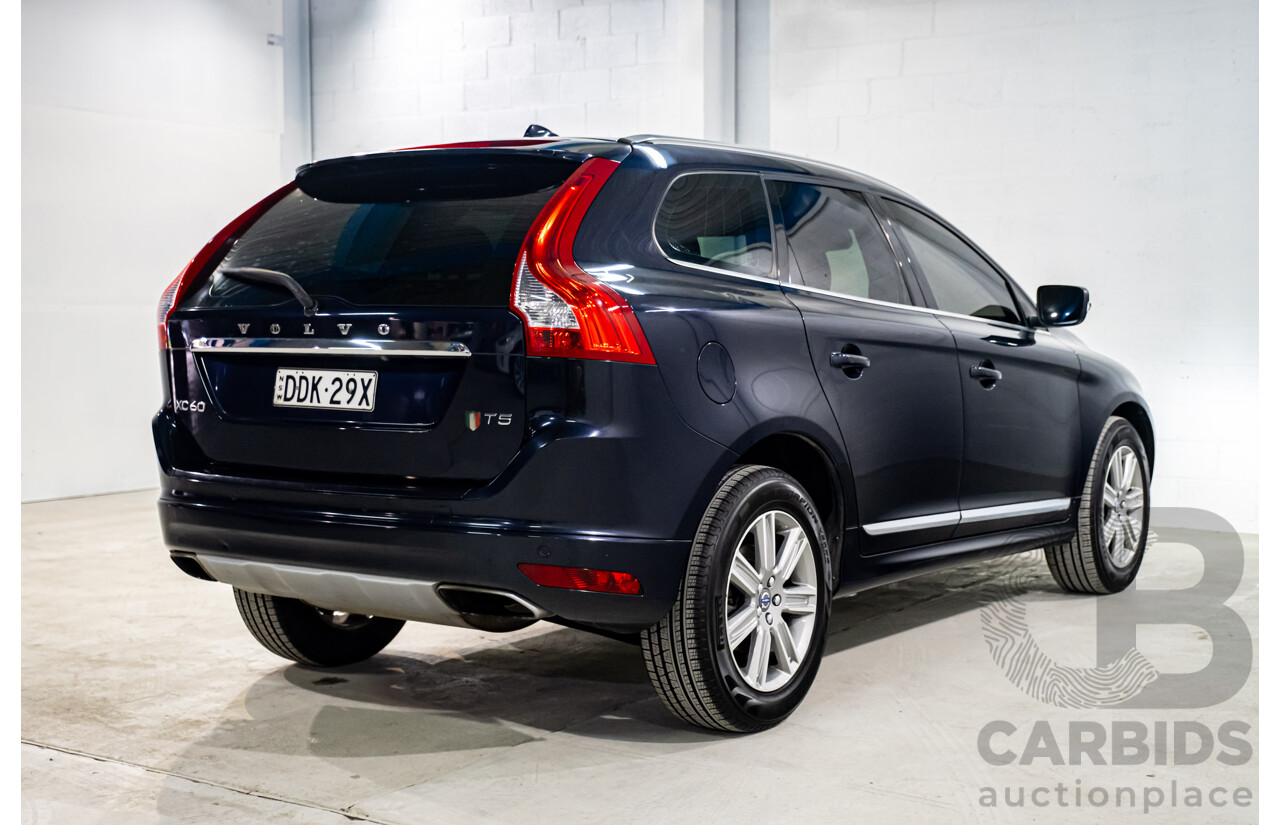 02/2016 Volvo XC60 T5 Luxury DZ MY16 4D Wagon Magic Blue Metallic Turbo 2.0L