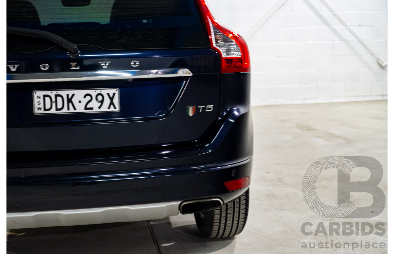 02/2016 Volvo XC60 T5 Luxury DZ MY16 4D Wagon Magic Blue Metallic Turbo 2.0L