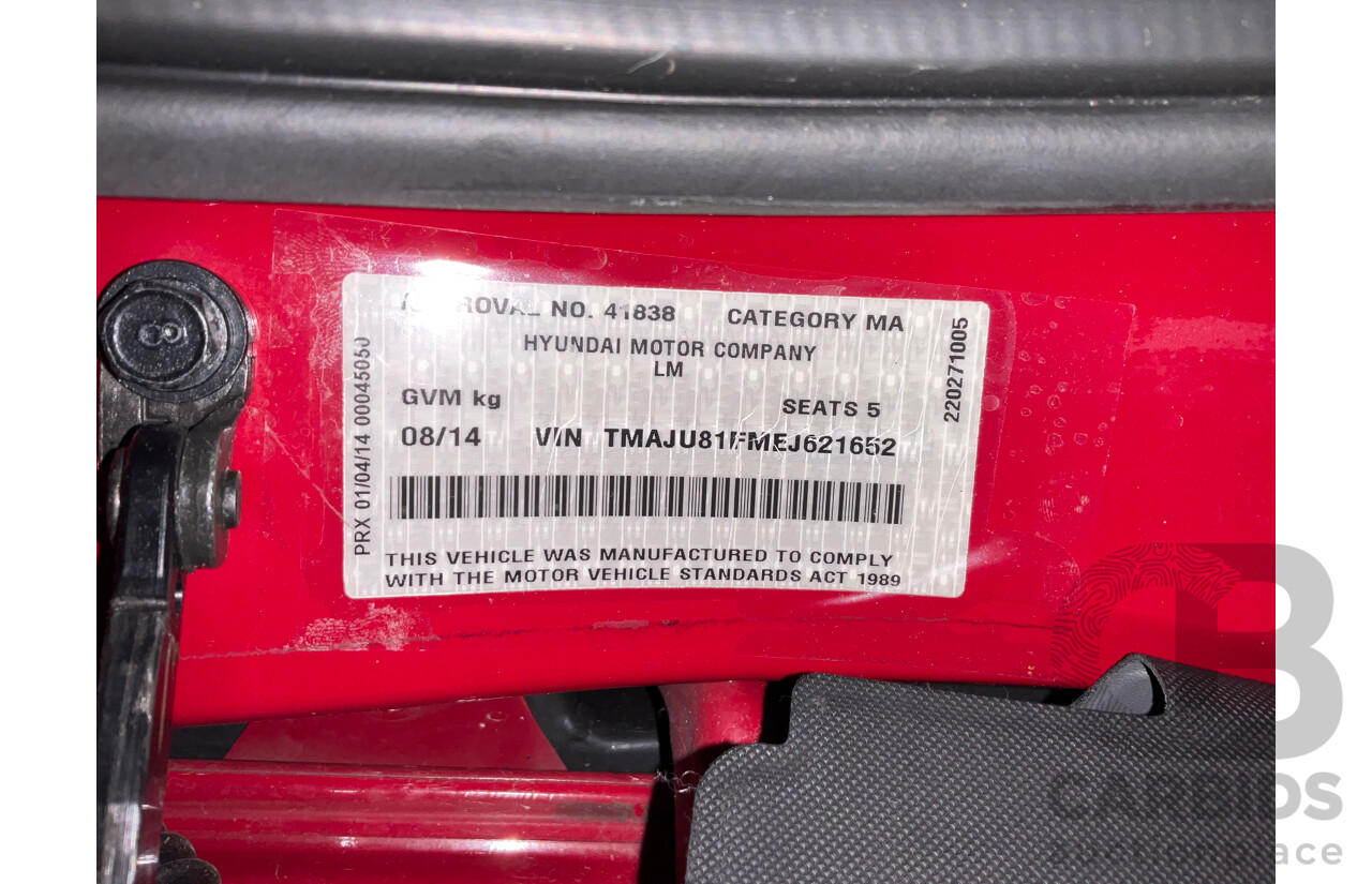 8/2014 Hyundai Ix35 SE LM SERIES II 4d Wagon Red 2.0L