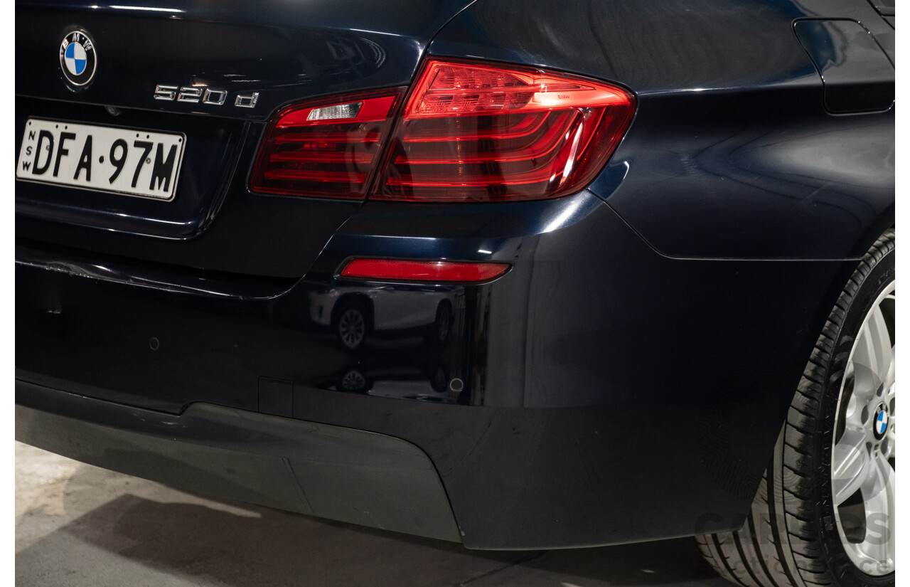 02/2016 BMW 520d M-Sport F10 MY17 4d Sedan Black Turbo Diesel 2.0L