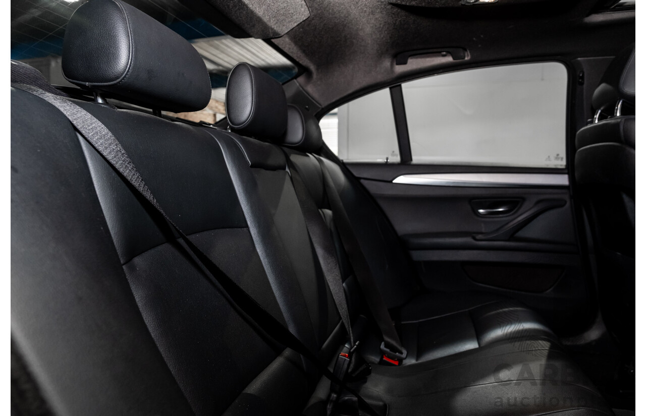 02/2016 BMW 520d M-Sport F10 MY17 4d Sedan Black Turbo Diesel 2.0L