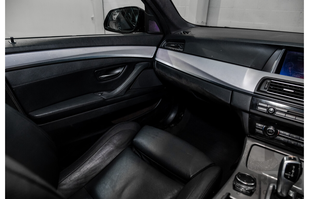 02/2016 BMW 520d M-Sport F10 MY17 4d Sedan Black Turbo Diesel 2.0L