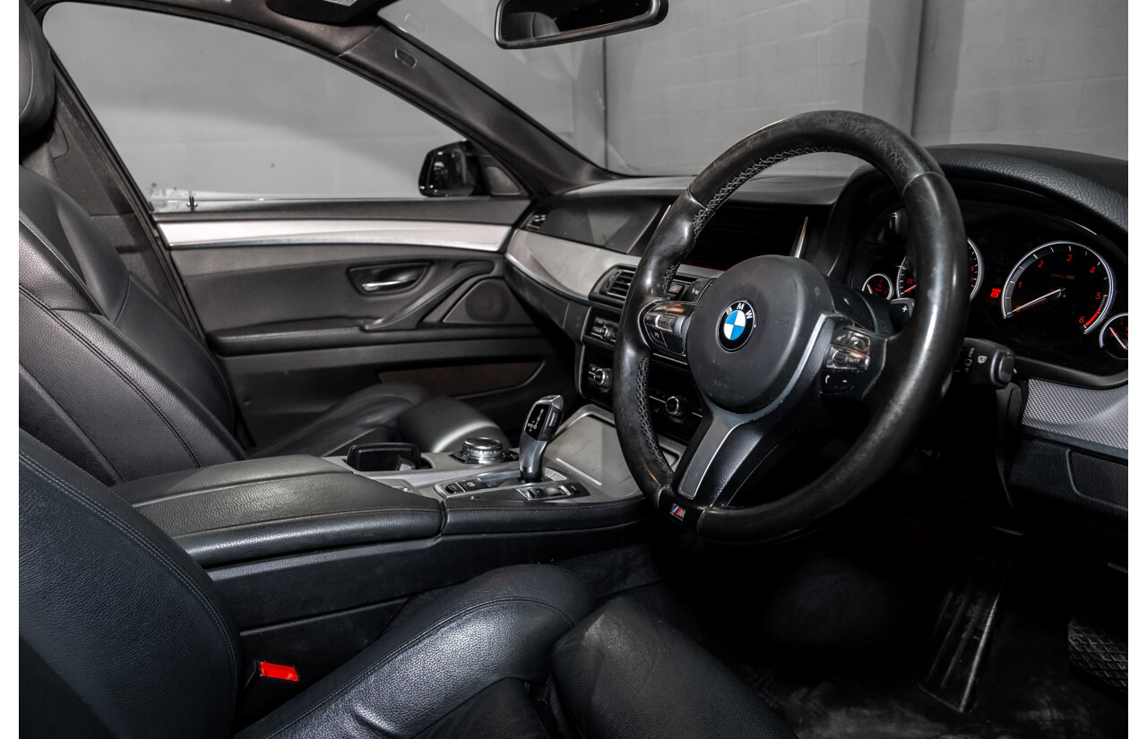 02/2016 BMW 520d M-Sport F10 MY17 4d Sedan Black Turbo Diesel 2.0L