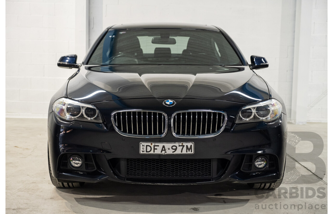 02/2016 BMW 520d M-Sport F10 MY17 4d Sedan Black Turbo Diesel 2.0L