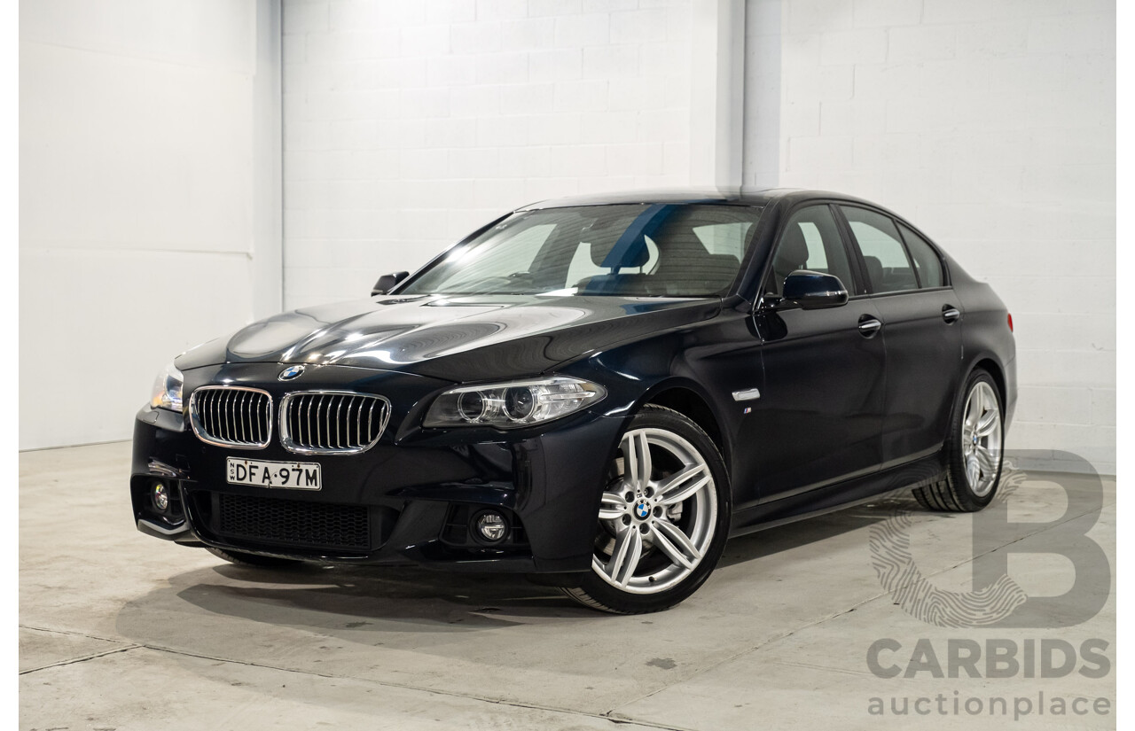 02/2016 BMW 520d M-Sport F10 MY17 4d Sedan Black Turbo Diesel 2.0L