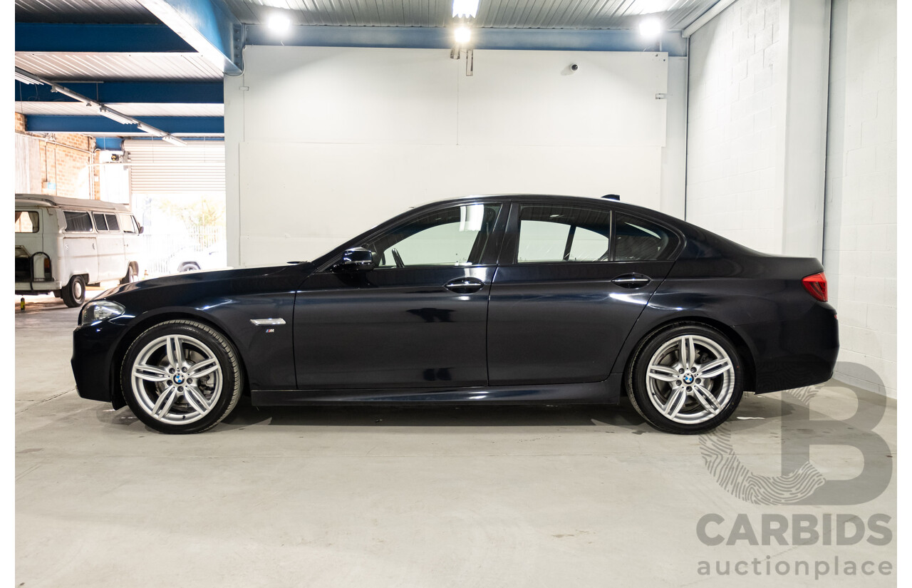 02/2016 BMW 520d M-Sport F10 MY17 4d Sedan Black Turbo Diesel 2.0L