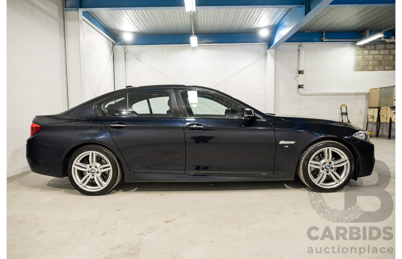 02/2016 BMW 520d M-Sport F10 MY17 4d Sedan Black Turbo Diesel 2.0L
