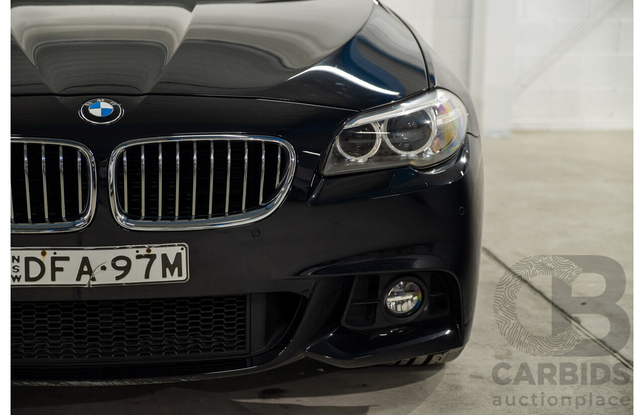 02/2016 BMW 520d M-Sport F10 MY17 4d Sedan Black Turbo Diesel 2.0L