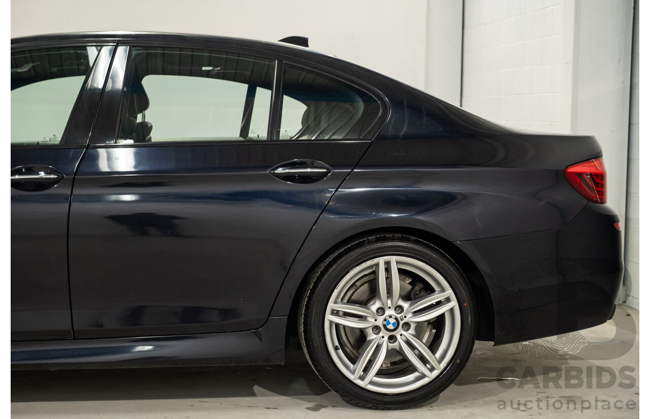 02/2016 BMW 520d M-Sport F10 MY17 4d Sedan Black Turbo Diesel 2.0L