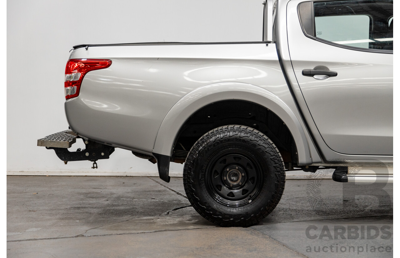 10/2015 Mitsubishi Triton GLX (4x4) MQ MY16 4d Dual Cab Utility Sterling Silver Metallic Turbo Diesel 2.4L
