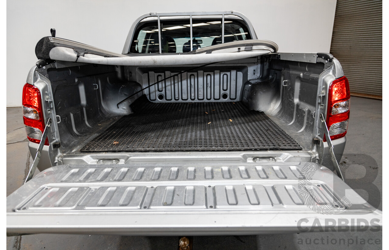 10/2015 Mitsubishi Triton GLX (4x4) MQ MY16 4d Dual Cab Utility Sterling Silver Metallic Turbo Diesel 2.4L