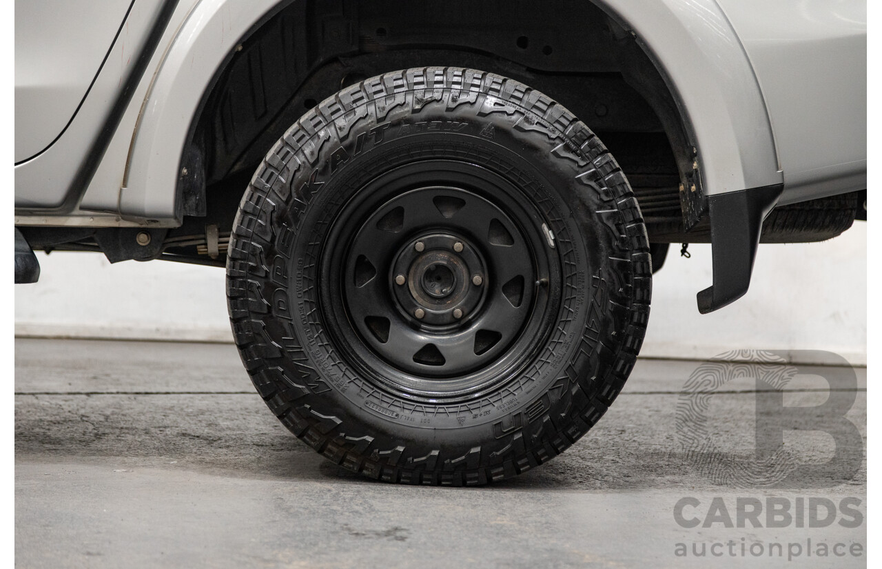 10/2015 Mitsubishi Triton GLX (4x4) MQ MY16 4d Dual Cab Utility Sterling Silver Metallic Turbo Diesel 2.4L