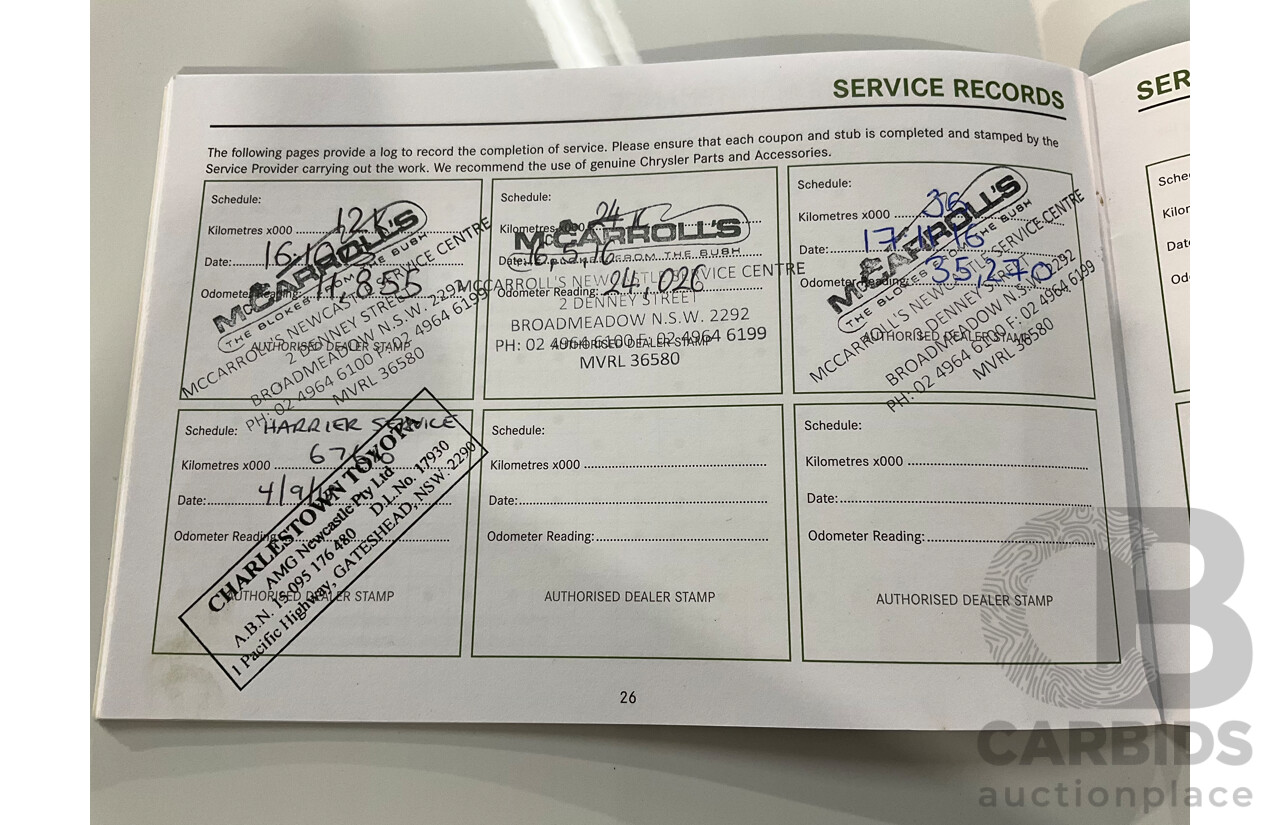 3/2015 Jeep Grand Cherokee SRT 8 (4x4) WK MY15 4d Wagon Bright White V8 6.4L