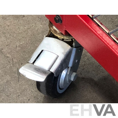 Whalen Heavy Duty Mobile Workbench with Hutch and Pegboard