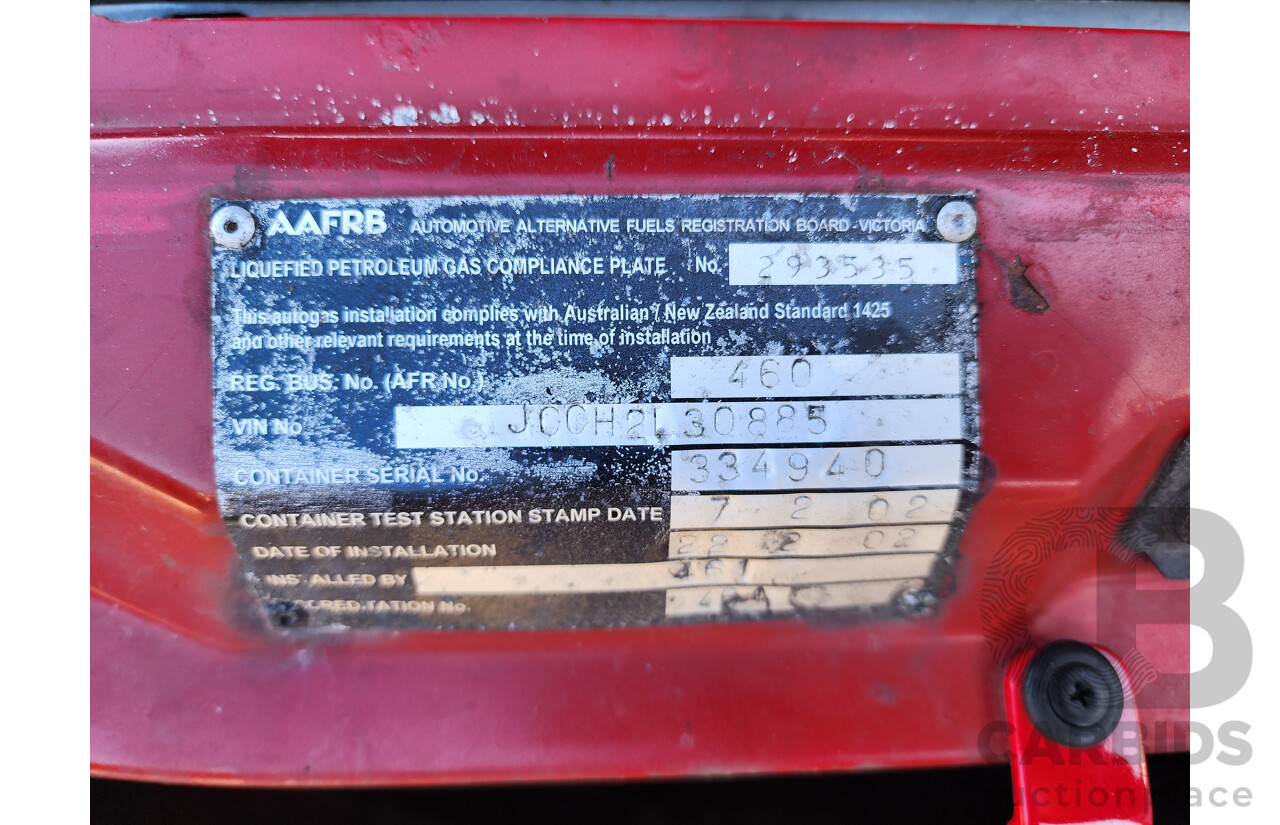 01/2002 Ford Falcon XR8 RWD AUII Utility Red 4.9L