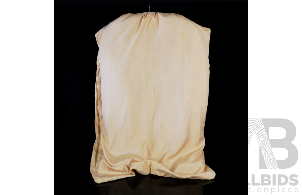 Vintage Cornelius Furs Sydney White Mink Stole with Detachable Tassels in  Original Silk Zip Bag