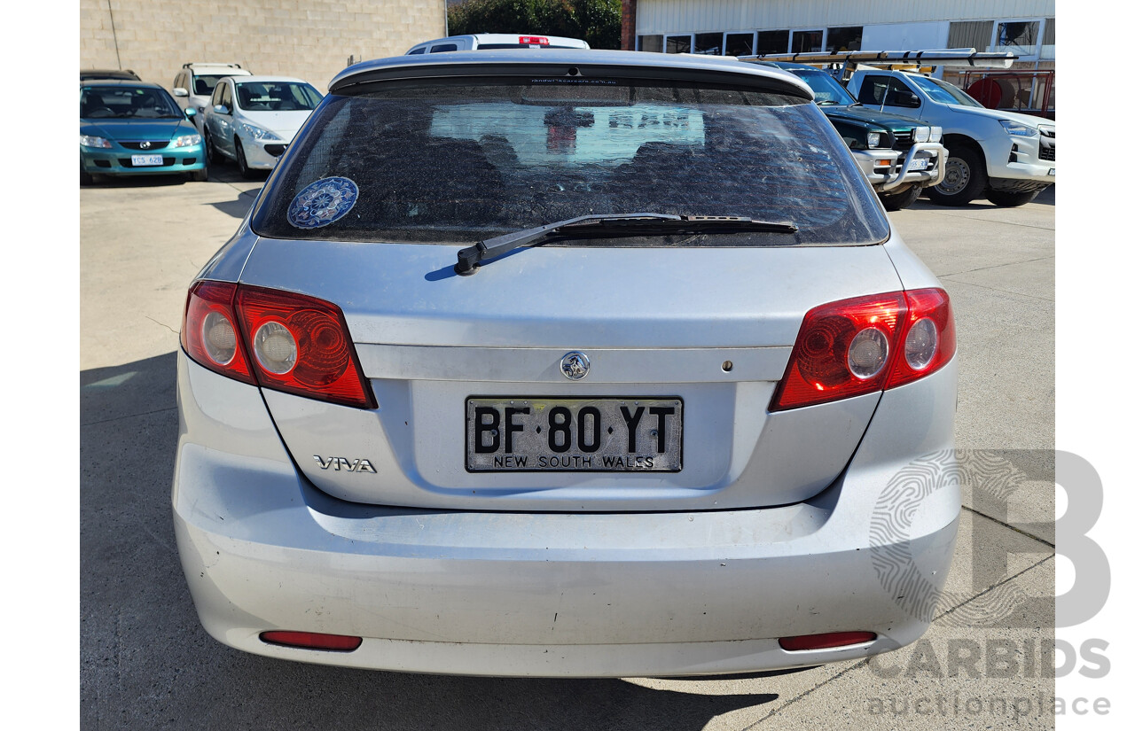 09/2005 Holden Viva FWD JF 5D Hatchback Silver 1.8L