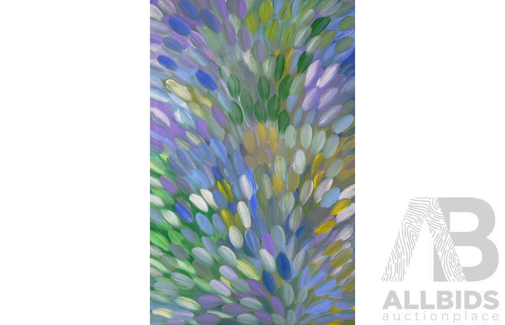 Gloria Petyarre, (Indigenous Australian, C1942-2021), Bush Medicine Leaves, 2016, Acrylic on Linen