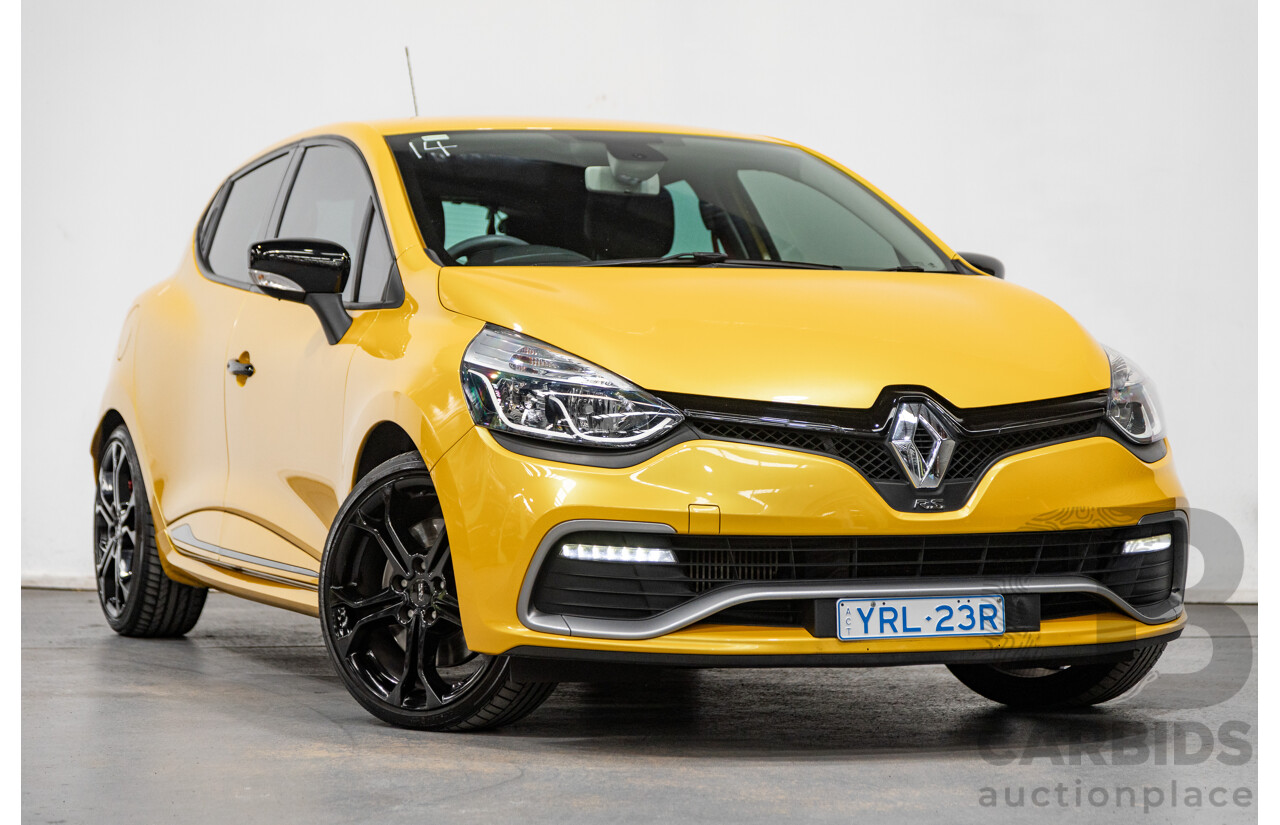 12/2013 Renault Clio RS 200 Sport X98 5d Hatchback Liquid Yellow Metallic Turbo 1.6L