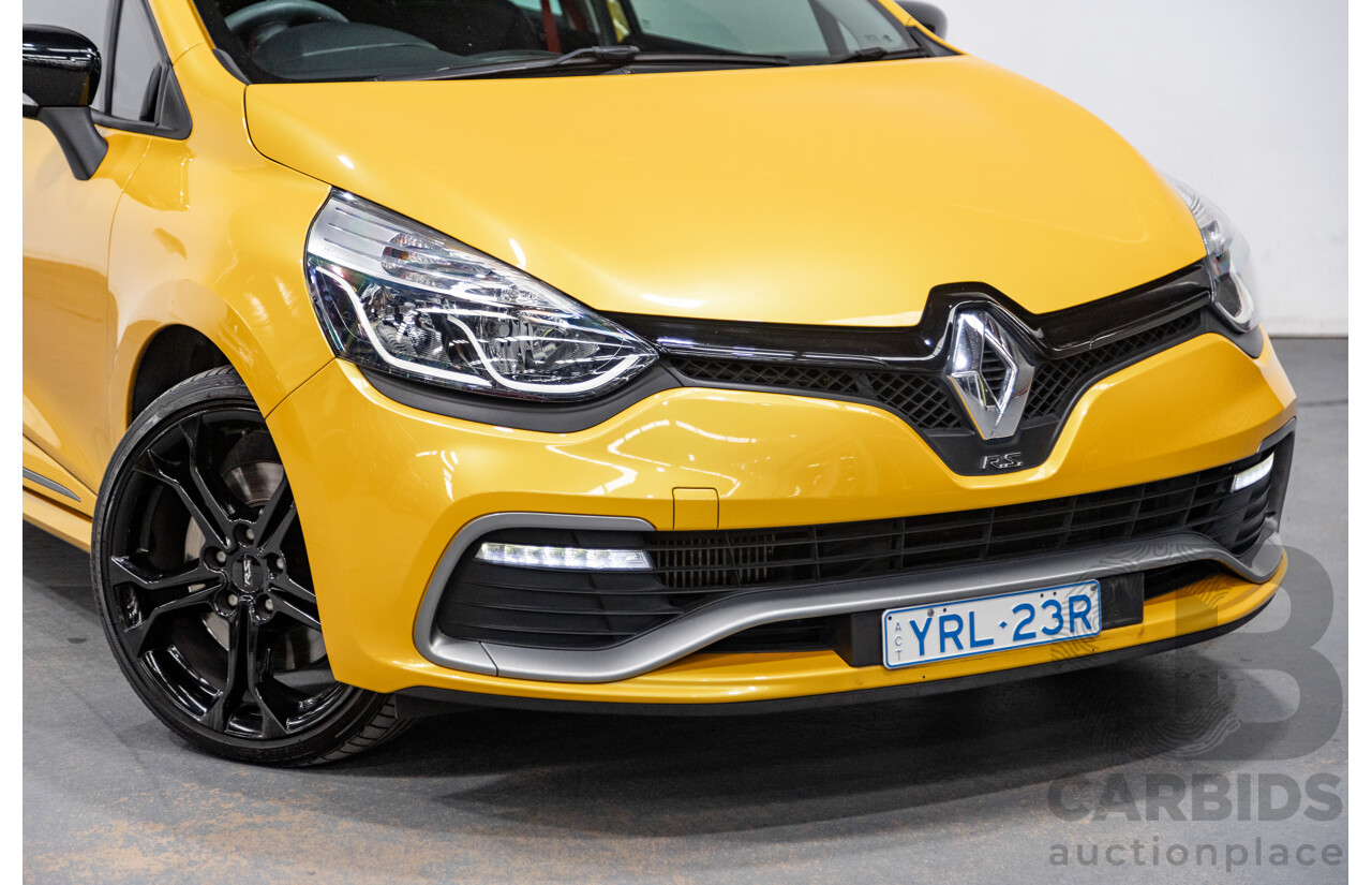 12/2013 Renault Clio RS 200 Sport X98 5d Hatchback Liquid Yellow Metallic Turbo 1.6L