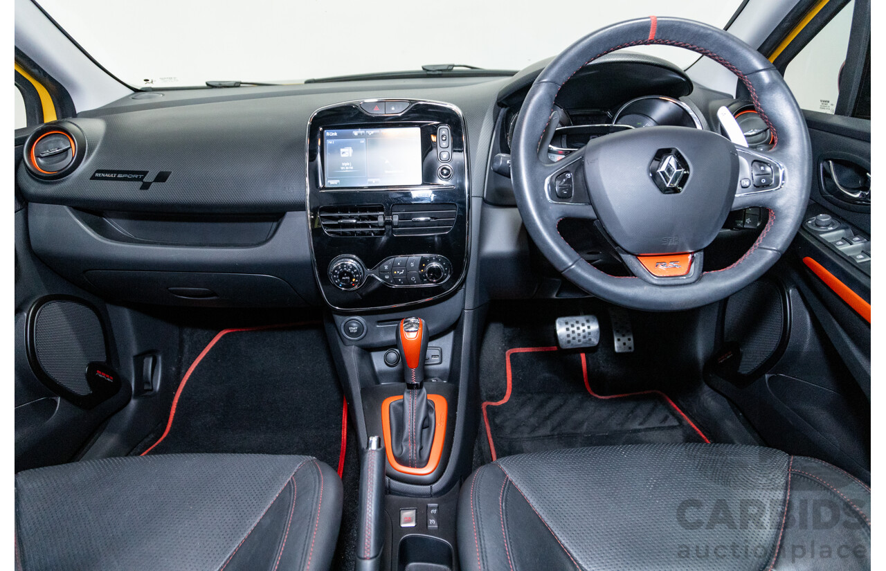 12/2013 Renault Clio RS 200 Sport X98 5d Hatchback Liquid Yellow Metallic Turbo 1.6L