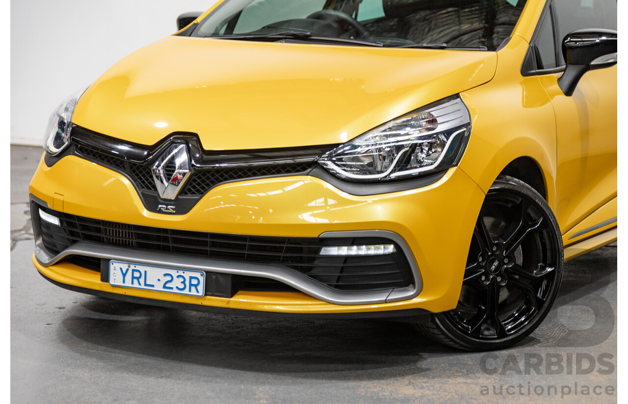 12/2013 Renault Clio RS 200 Sport X98 5d Hatchback Liquid Yellow Metallic Turbo 1.6L